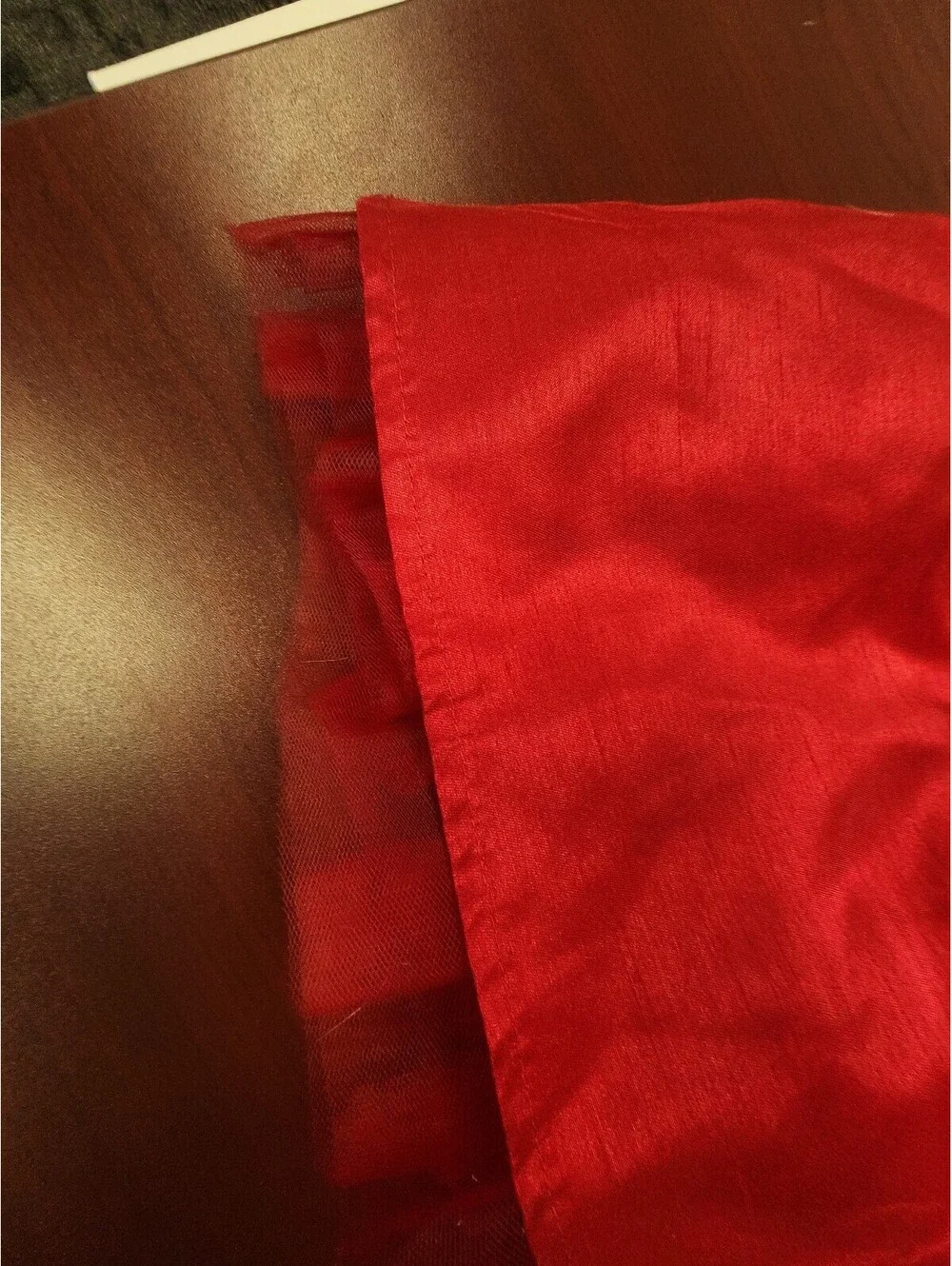 Gymboree Red Sequin Tulle Overlay Girls Dress Size 7